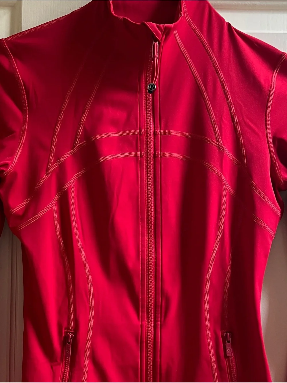 LN!🍒LULULEMON sz 6 DEFINE Jacket TRUE RED Full-Length *NULU ~ HTF COLOR!